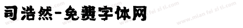 司浩然字体转换