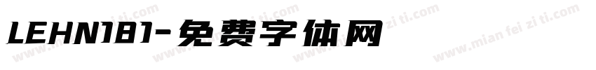 LEHN181字体转换