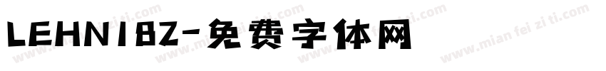 LEHN182字体转换