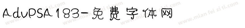 AdvPSA183字体转换