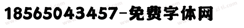 18565043457字体转换