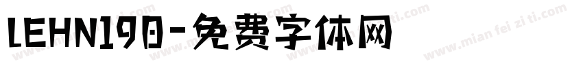 LEHN190字体转换