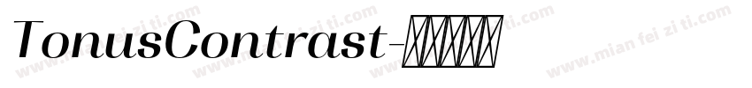 TonusContrast字体转换