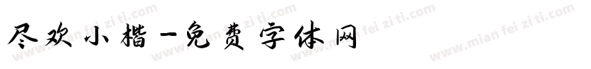尽欢小楷字体转换