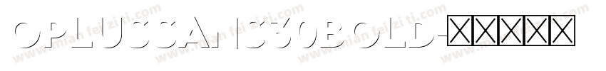oplussans30bold字体转换