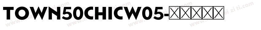 Town50ChicW05字体转换