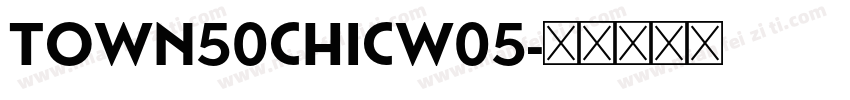 Town50ChicW05字体转换