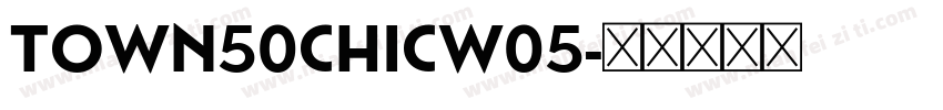 Town50ChicW05字体转换