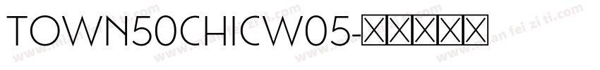 Town50ChicW05字体转换