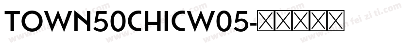 Town50ChicW05字体转换