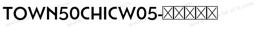 Town50ChicW05字体转换