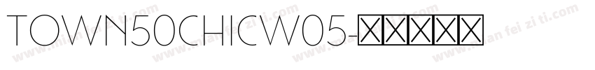 Town50ChicW05字体转换