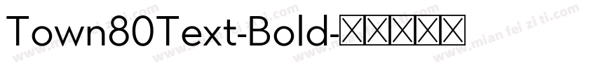 Town80Text-Bold字体转换