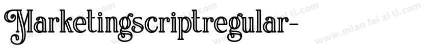 Marketingscriptregular字体转换