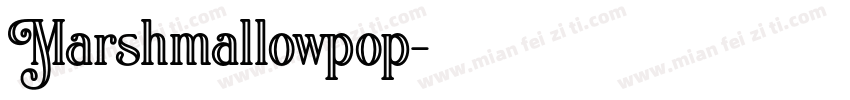 Marshmallowpop字体转换
