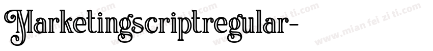 Marketingscriptregular字体转换