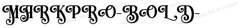 MARKPRO-BOLD字体转换