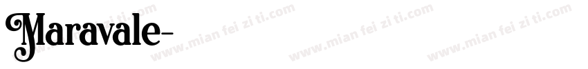 Maravale字体转换