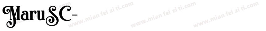 MaruSC字体转换