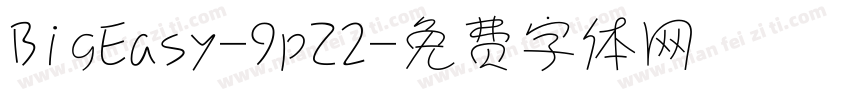 BigEasy-9pZ2字体转换
