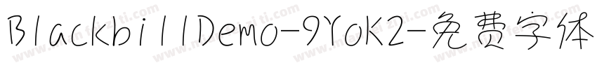 BlackbillDemo-9YoK2字体转换