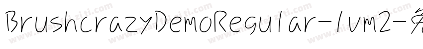 BrushcrazyDemoRegular-1vm2字体转换