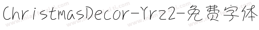 ChristmasDecor-Yrz2字体转换