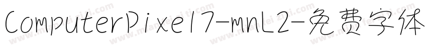 ComputerPixel7-mnL2字体转换