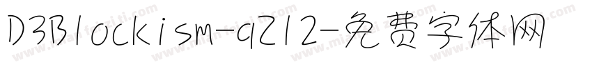 D3Blockism-qZl2字体转换