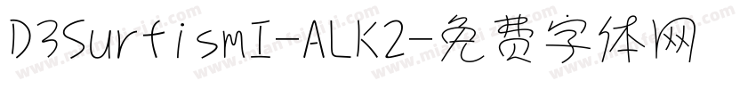 D3SurfismI-ALK2字体转换