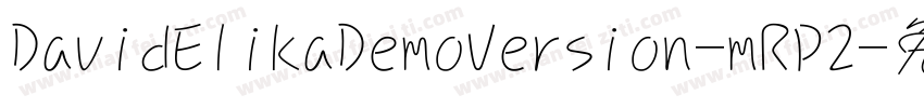 DavidElikaDemoVersion-mRP2字体转换