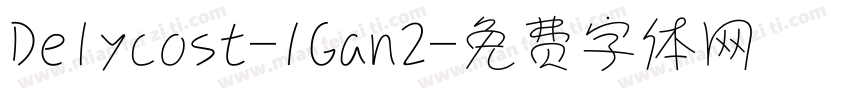 Delycost-1Gan2字体转换