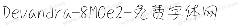 Devandra-8MOe2字体转换