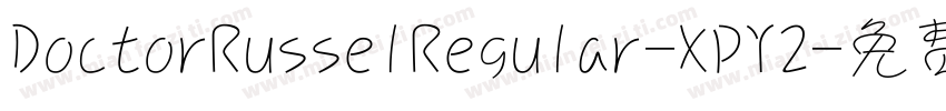 DoctorRusselRegular-XPY2字体转换