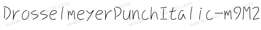 DrosselmeyerPunchItalic-m9M2字体转换