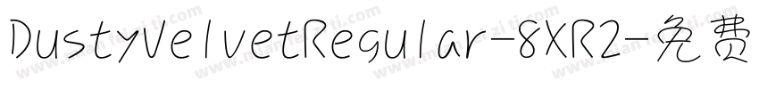 DustyVelvetRegular-8XR2字体转换