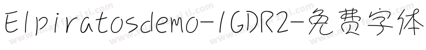 Elpiratosdemo-1GDR2字体转换