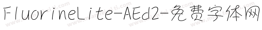 FluorineLite-AEd2字体转换