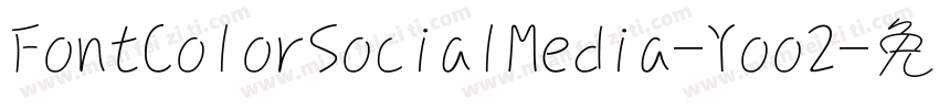 FontColorSocialMedia-Yoo2字体转换