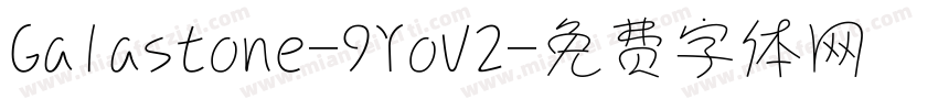 Galastone-9YoV2字体转换