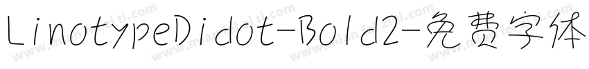 LinotypeDidot-Bold2字体转换