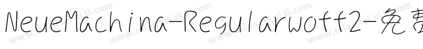 NeueMachina-Regularwoff2字体转换