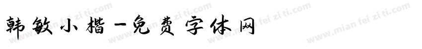 韩敏小楷字体转换