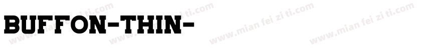 Buffon-Thin字体转换