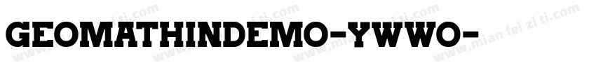 GeomaThinDemo-YWwO字体转换