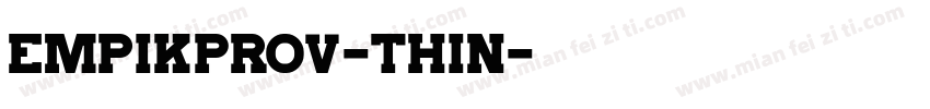empikProV-Thin字体转换