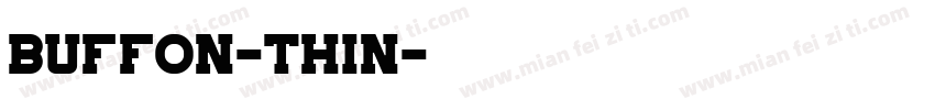 Buffon-Thin字体转换