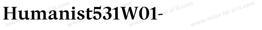 Humanist531W01字体转换