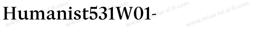 Humanist531W01字体转换