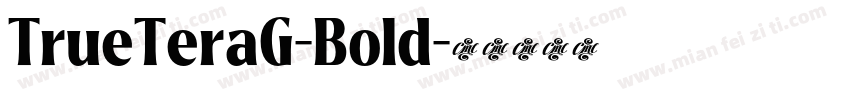 TrueTeraG-Bold字体转换